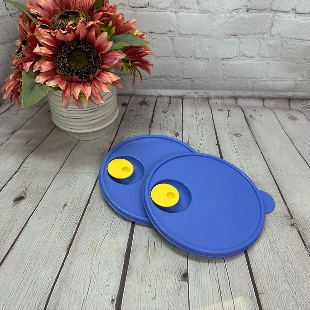 tupperware 2649 crystalwave medium seal and cap  set of two lids/seals size 2